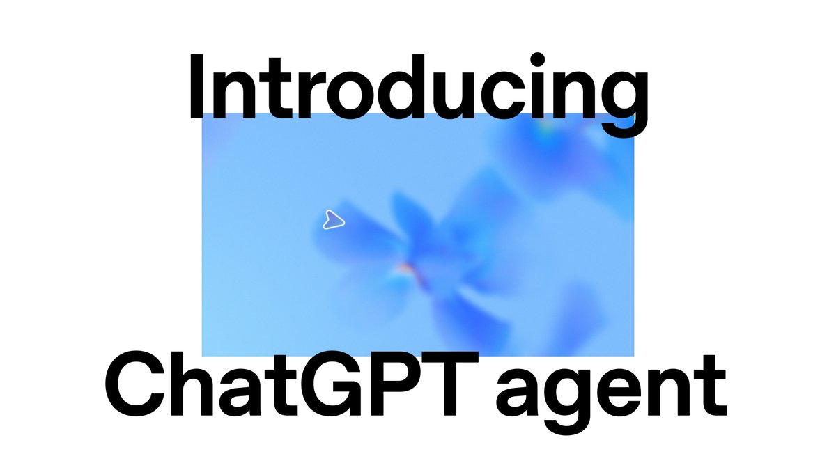 ChatGPT can now do work for you using its own computer. Introducing ChatGPT agent—a unified agentic system combining Operator’s action-taking remote browser, deep research’s web synthesis, and ChatGPT’s conversational strengths.