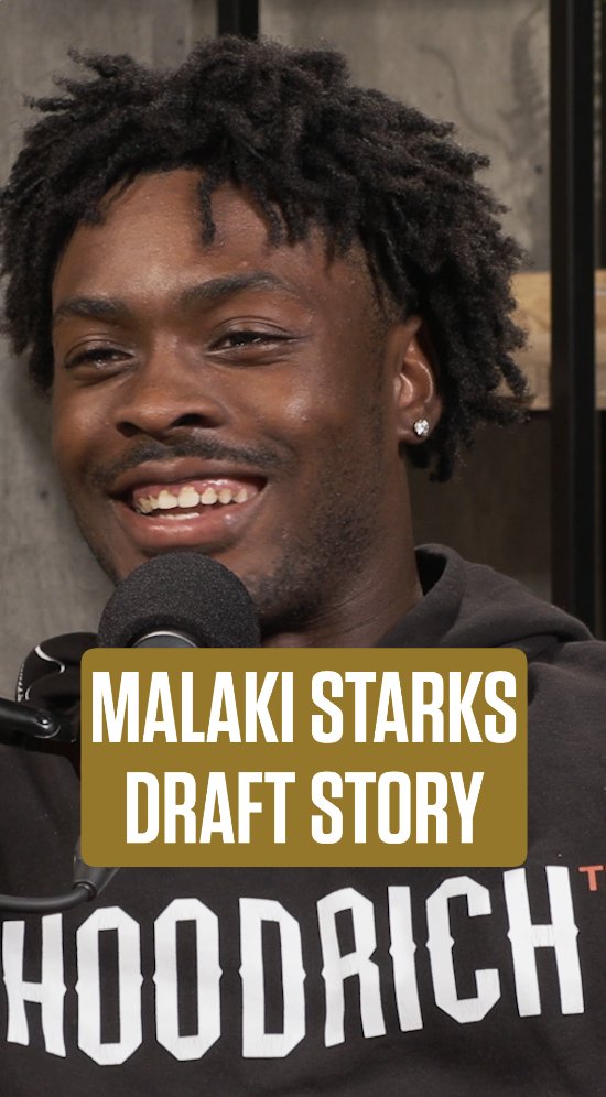 A call he'll never forget. Malaki Starks joined The Lounge podcast and reflected on his draft night and the call from EDC. 📺: 🎧:
