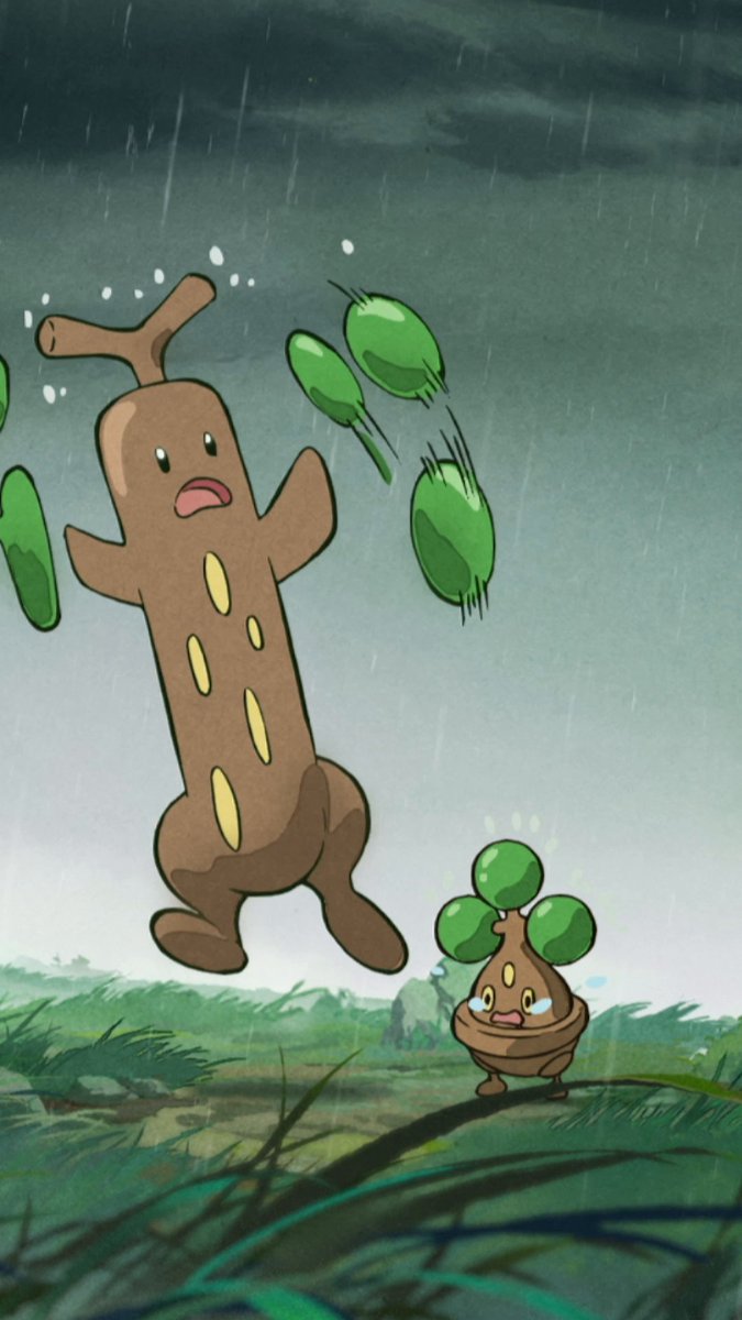 Where are Sudowoodo and Bonsly taking cover?🌧️🌳