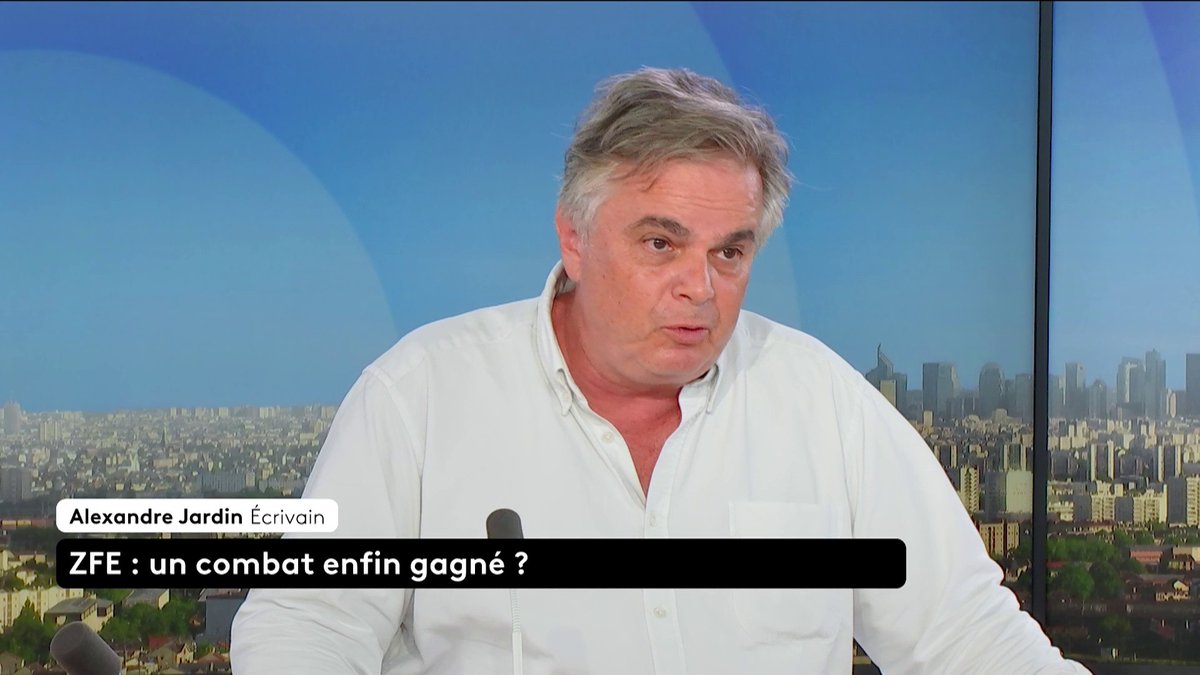 🗣️ ZFE : "Il n'est même pas question, en rêve, que mon pays installe un système de sous-citoyens", analyse Alexandre Jardin, auteur des "#Gueux". #AutrementDit