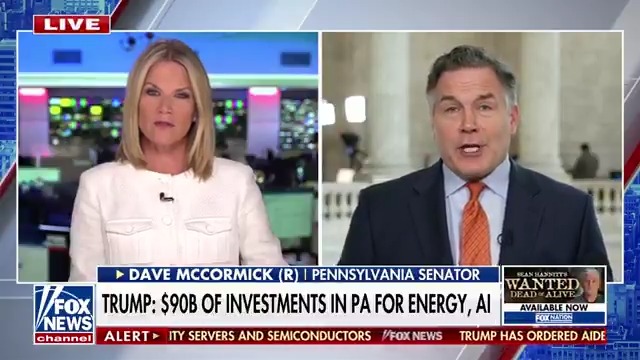 "We have to move quickly and with urgency." Sen. David McCormick (R-PA) discusses the Trump administration’s efforts to increase domestic production of energy and artificial intelligence.