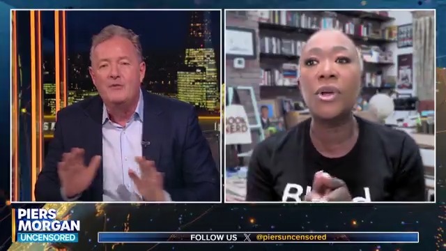 "Trying to pretend now that you didn’t write it is preposterous - and I think you know that!” Piers Morgan grills Joy Reid on a past comment that was posted on her blog that said she wouldn’t want to watch two men kissing. Watch more👇 📺 Piers Morgan