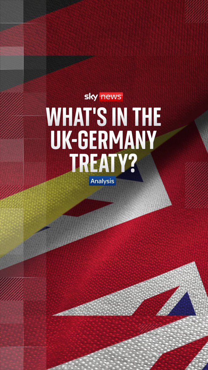 Keir Starmer and Friedrich Merz have signed the first UK-Germany treaty since the Second World War. Downing Street has described it as a "significant step", and hopes it will expand over the coming years 🇬🇧🇩🇪 Sky's Beth Rigby explains ⬇️