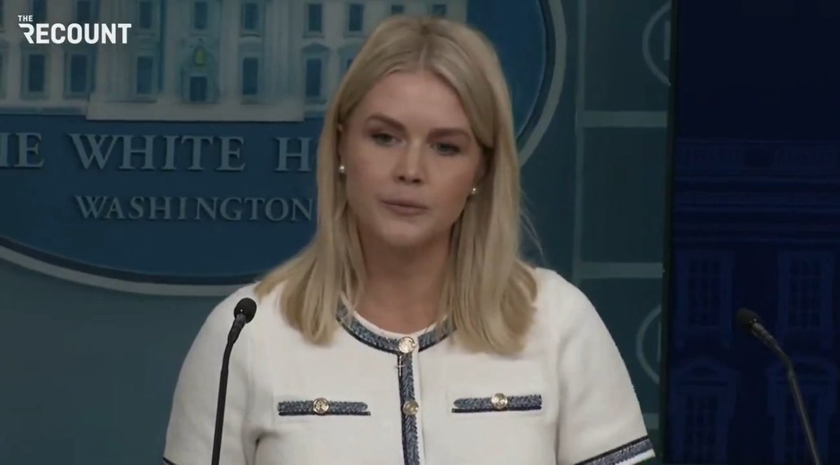 Q: Can you clarify which part of the Epstein hoax is the hoax part?" Leavitt: "The President is referring to the fact that Democrats have now seized on this as if they ever wanted transparency when it comes to Jeffrey Epstein." Nice spin
