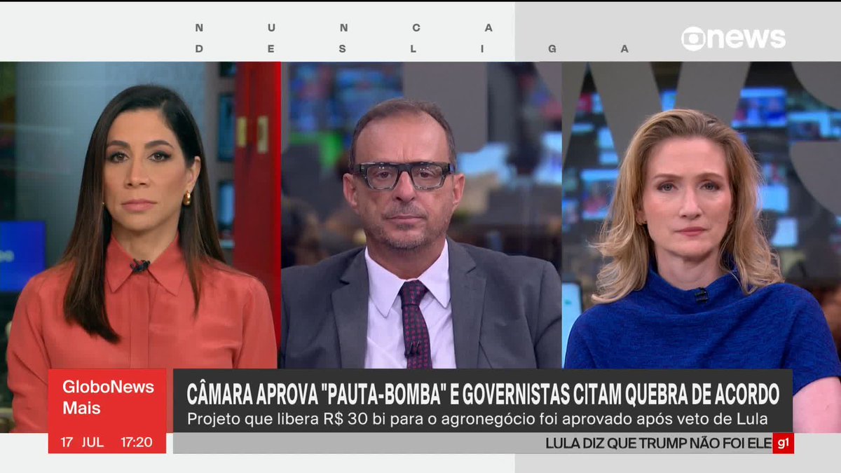 “Pauta-bomba é ruim para o Brasil e, também, para o Congresso. Quando o governo sai das cordas, quem está andando em direção às cordas é o Congresso, que sentiu aquela campanha ‘Congresso inimigo do povo’. O veto ao aumento do número de deputados tem o apoio de 85% da população, e o Centrão não é centro, caso contrário não faria pauta-bomba. No momento, o Centrão é radical, é extremo, faz pauta-bomba contra o país. Desde o impeachment da Dilma (Rousseff), o Centrão vestiu a fantasia de que é pela responsabilidade fiscal. Hipocrisia. O Centrão sempre foi pela irresponsabilidade fiscal, vide o orçamento secreto, porque não existe irresponsabilidade maior do que aplicar mal o dinheiro, e sem transparência. O Centrão vai ter que se despir da fantasia de zelador da reponsabilidade fiscal”, diz Octavio Guedes sobre a Câmara ter aprovado a liberação de R$ 30 bilhões para o agronegócio em retaliação ao governo, depois de o presidente Lula vetar o aumento do número de deputados. ➡ Assista ao #GloboNewsMais: #GloboNews