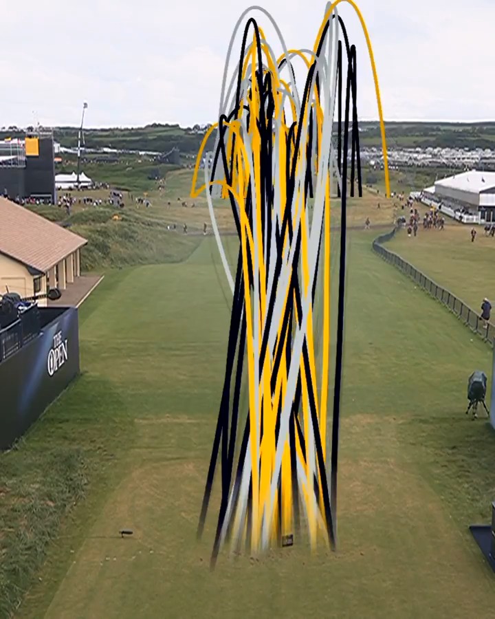The opening tee shot from every player at The Open Championship today. 🔥