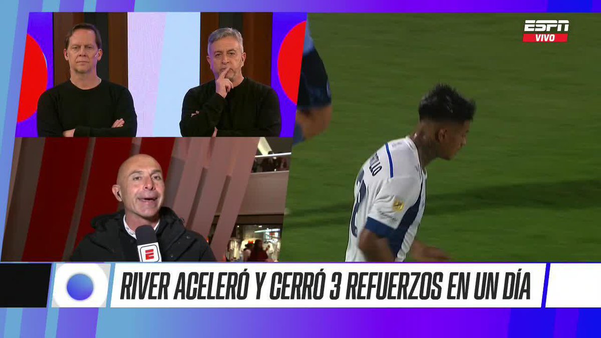 🤯 3 EN 1 River cerró tres refuerzos en solo un día: Juanfer Quintero, Portillo y Galarza Fonda se pondrán la banda en este 2025. 📺 No te pierdas #ESPNF360 en vivo por #DisneyPlus