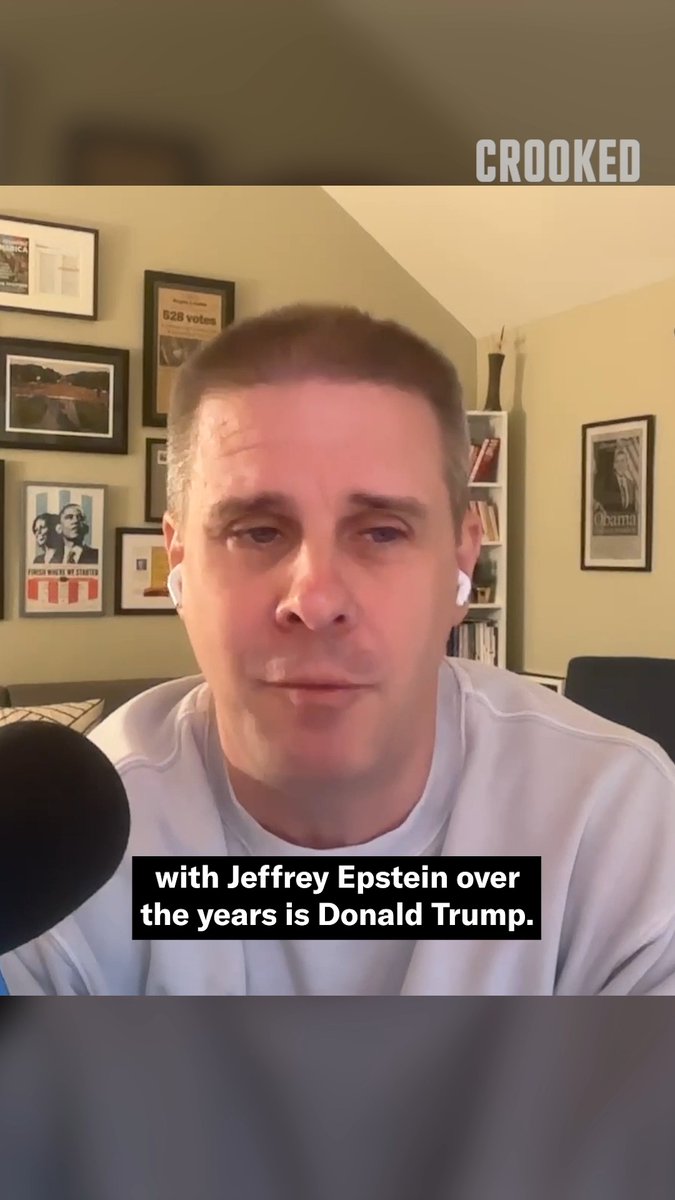 "The politician most closely associated with Jeffery Epstein is Donald Trump." – Dan Pfeiffer