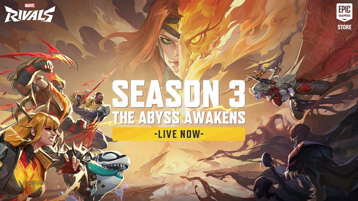 .Marvel Rivals Season 3: #TheAbyssAwakens is live! Jean Grey is now playable. Rise from the ashes and unleash your power as Phoenix! Arise, Rivals. Step into the storm.