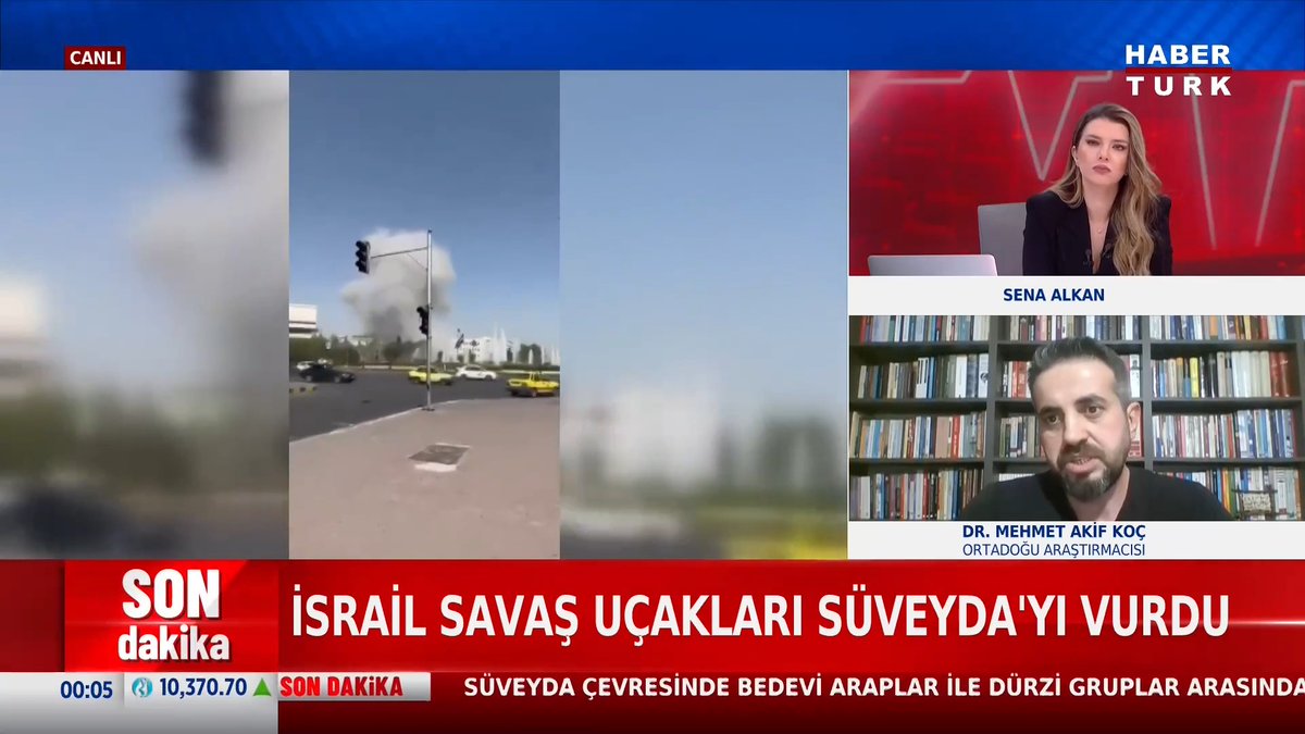 📌İsrail savaş uçakları Süveyda'yı vurdu Orta Doğu Araştırmacısı Dr. Mehmet Akif Koç #TürkiyeninNabzı'nda değerlendirdi.