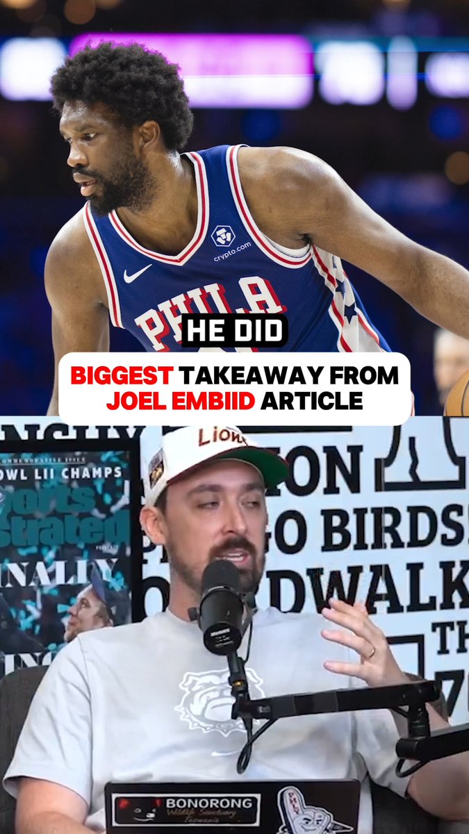 The biggest takeaway from the MASSIVE Joel Embiid article 👀