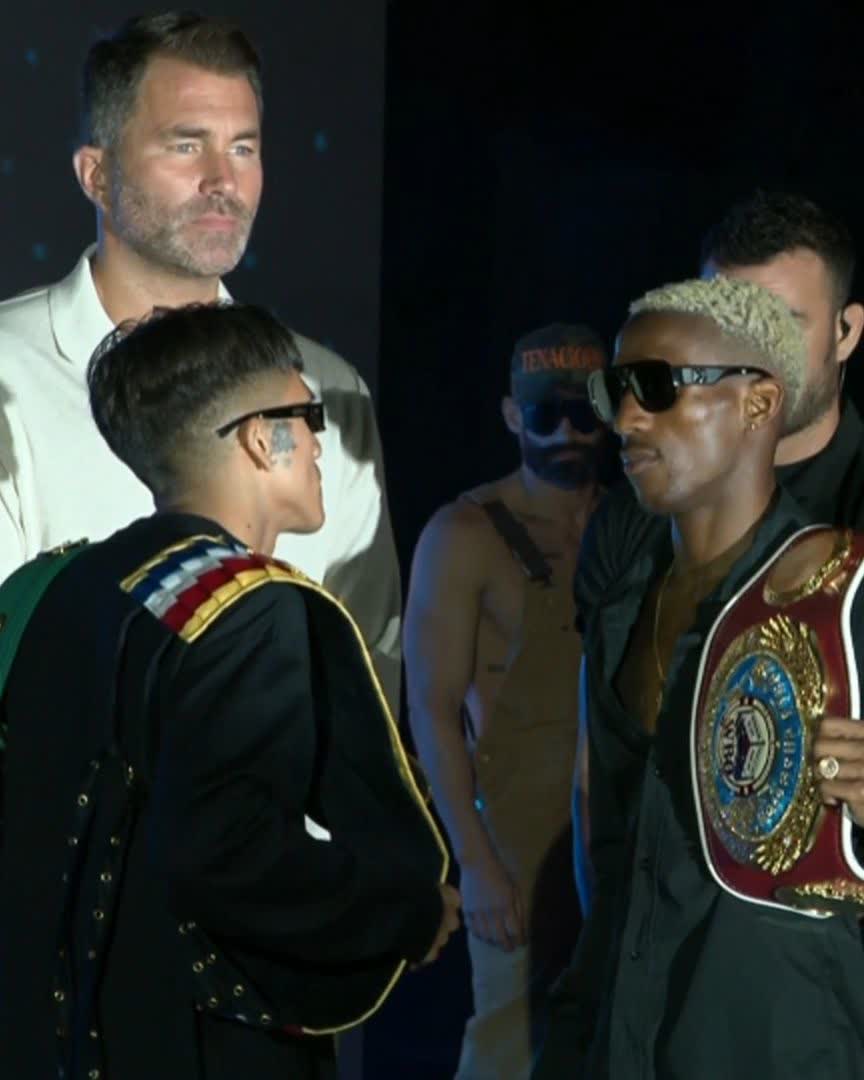 FACE-OFF 👀 bam vs Phumelela Cafu 👑 WBC, WBO World & Ring Magazine Super Flyweight Titles #RodriguezCafu | DAZN Boxing | #PachecoMcCumby