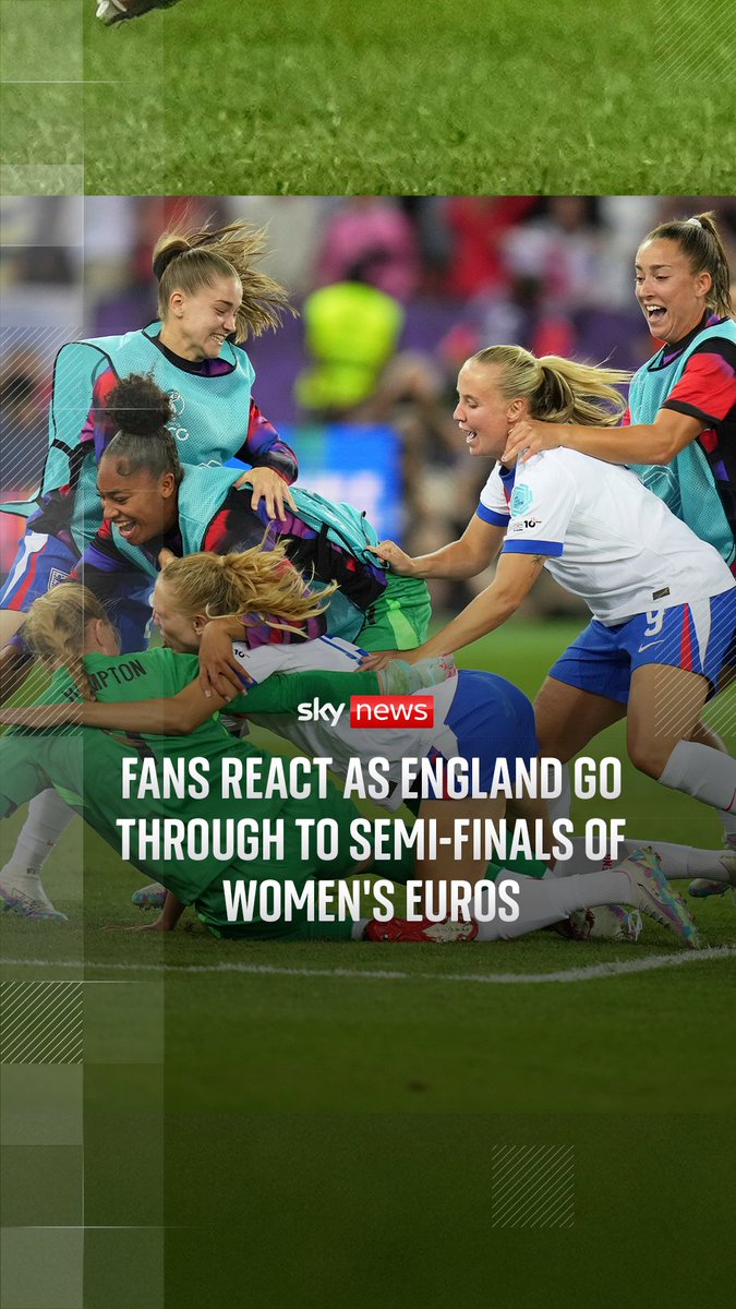This was the moment England fans at Boxpark in London reacted to Sweden losing their final penalty at the Women's Euros 🍻👏🦁