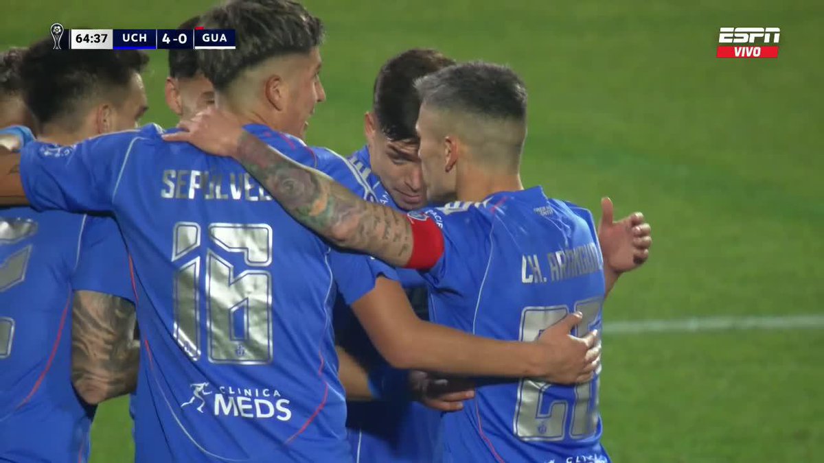 Gol de Universidad de Chile 65' Fabian Hormazabal 🇨🇱 U. De Chile 4️⃣0️⃣ 🇵🇾 Guarani #Sudamericana