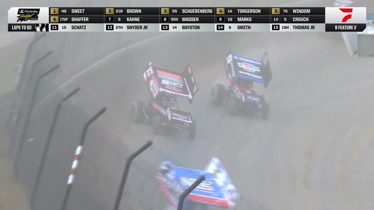❗️ BradSweetRacing wins High Limit Racing B-Main #2 at ELDORA SPEEDWAY, Tim Shaffer holds on to the final transfer spot! Up next, the $100,000-to-win #JokersJackpot! Kubota Tractor Corporation