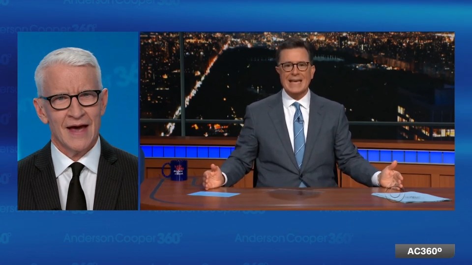 With the announcement of CBS cancelling ‘The Late Show with Stephen Colbert’, Anderson Cooper reflects on some of his favorite memories with Stephen. #Colbert