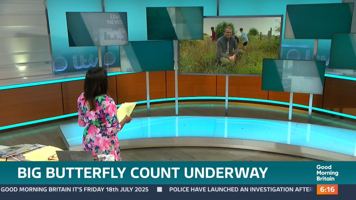 Nature enthusiasts are being urged to take part in the annual Big Butterfly Count, which begins today. It is part of a national survey to help scientists assess the health of the environment for pollinating insects. @nickdixonitv reports.