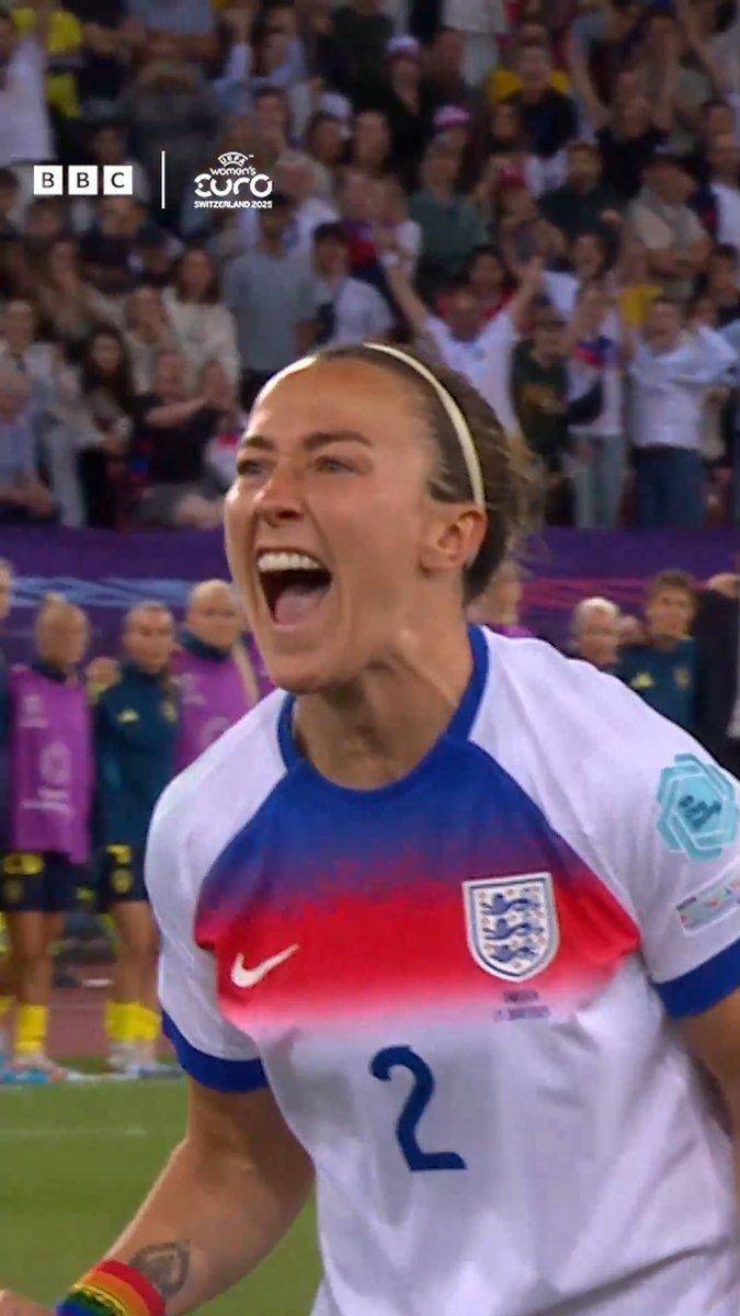 England need to score... Step up Lucy Bronze... The rest is history! 👏 #WEuro2025 #BBCFootball