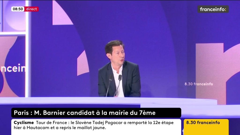 🔴 Michel Barnier candidat à la mairie du 7ème ➡️ "Notre devoir, c’est de reconstruire notre offre politique avec un candidat qui a incarné la fidélité à cette famille politique", déclare François-Xavier Bellamy, vice-président de LR