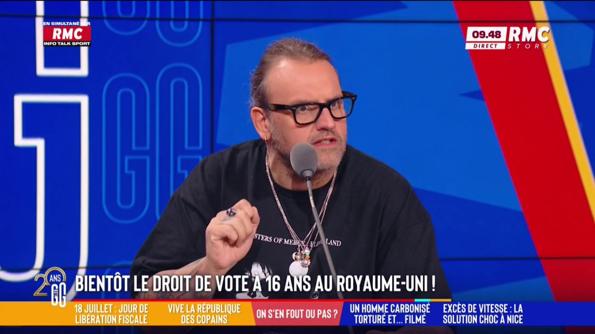 🗳️ Bientôt le droit de vote à 16 ans au Royaume-Uni. 🗣️💬 Bruno Poncet : "C'est ridicule ! Il va falloir en faire du TikTok pour aller les chercher." #GGRMC