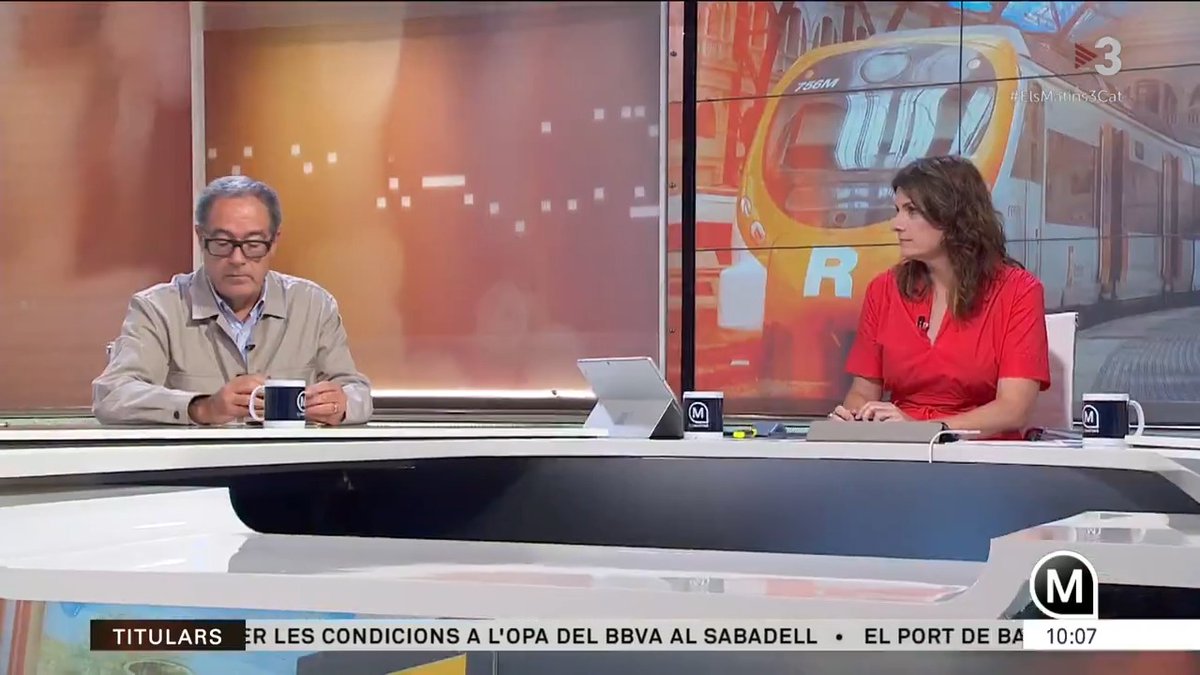 🔴 "La separació brutal entre Adif i Renfe provoca disfuncions molt serioses" Pere Macias (pere macias i arau), comissionat per al traspàs de Rodalies #ElsMatins3Cat ▶