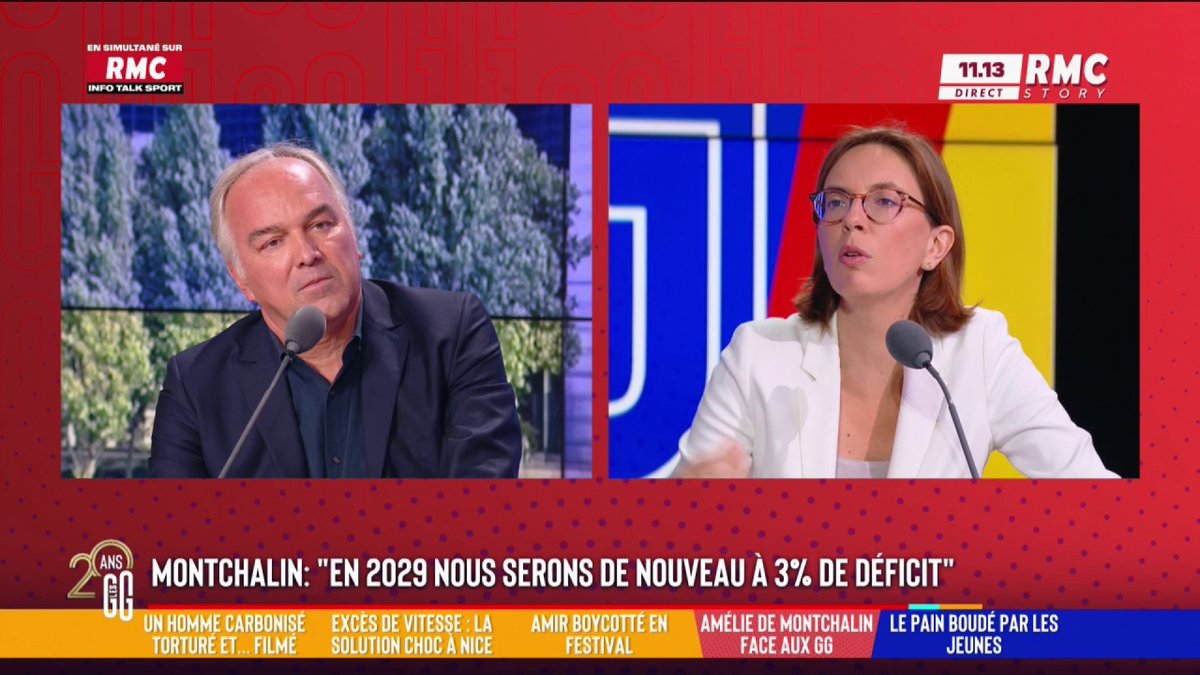 🗣️💬 Amélie de Montchalin, ministre des Comptes publics sur RMC : "Supprimer les 35 heures, je ne sais pas si c'est le bon combat aujourd'hui. Sur les jours fériés supprimés, je suis pour que quand on produit plus, on gagne plus !" #GGRMC