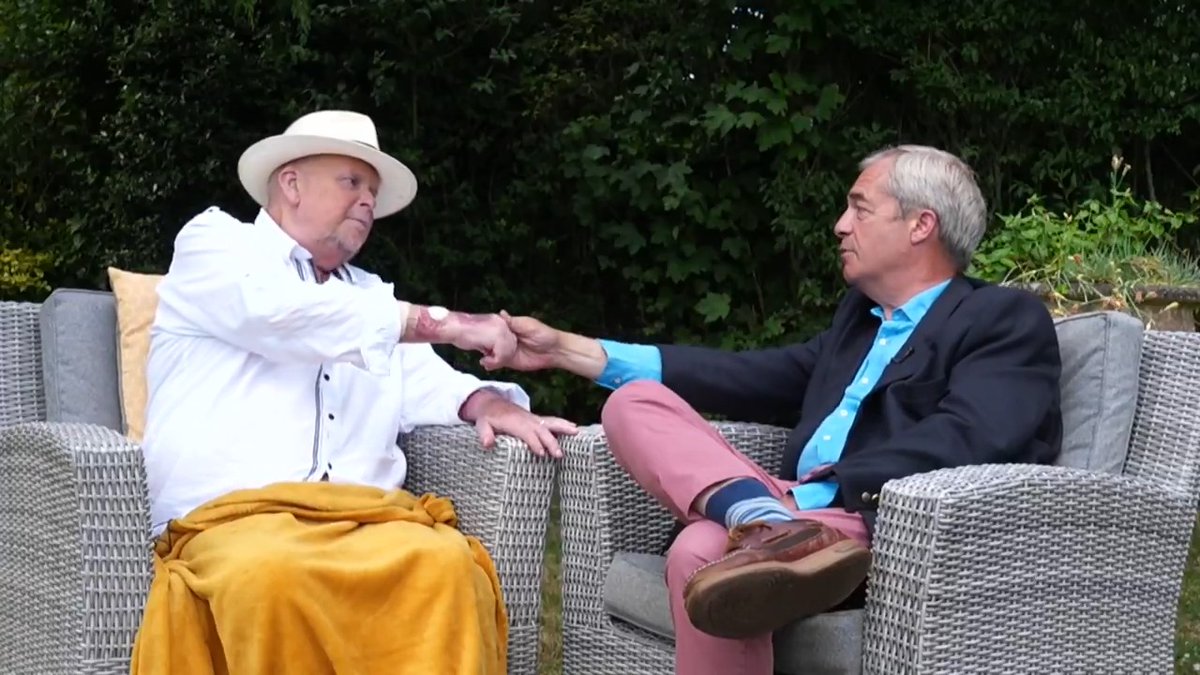 James Whale: "I've never really had a job." Nigel Farage: "Your whole career has been a miracle!" 🚨 Watch James Whale's emotional interview with Nigel Farage: James Whale MBE. Nigel Farage MP