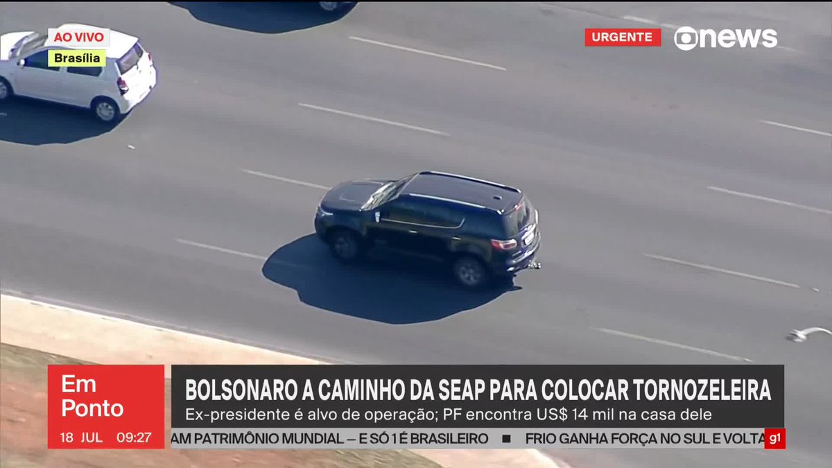 URGENTE: a Polícia Federal JÁ PEGOU O BOLSONARO e ele está a caminho do SEAP pra colocar a tornozeleira eletrônica. Grande dia!