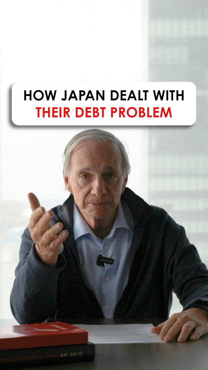 What happens when a country mismanages its debt? In 1990, Japanese policymakers decided to deal with its debt obligations by printing a lot of money to buy bonds. They further devalued the currency by giving bondholders significantly lower interest rates than in the US. As a result, Japanese bonds lost 45% relative to US bonds and 60% relative to gold over the next few years. That had a real impact on the average Japanese worker, who lost a significant amount of buying power — and those impacts are still felt today. My new book, How Countries Go Broke: The Big Cycle, breaks it all down for you. #raydalio #principles #politics #economics