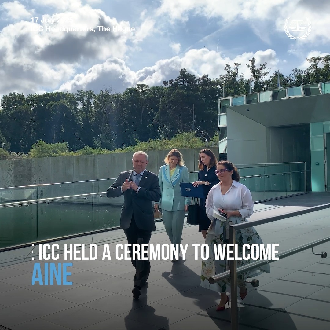 🎥 Ceremony to welcome Ukraine as the 125th State Party to the Rome Statute of the #ICC. Learn more ➡