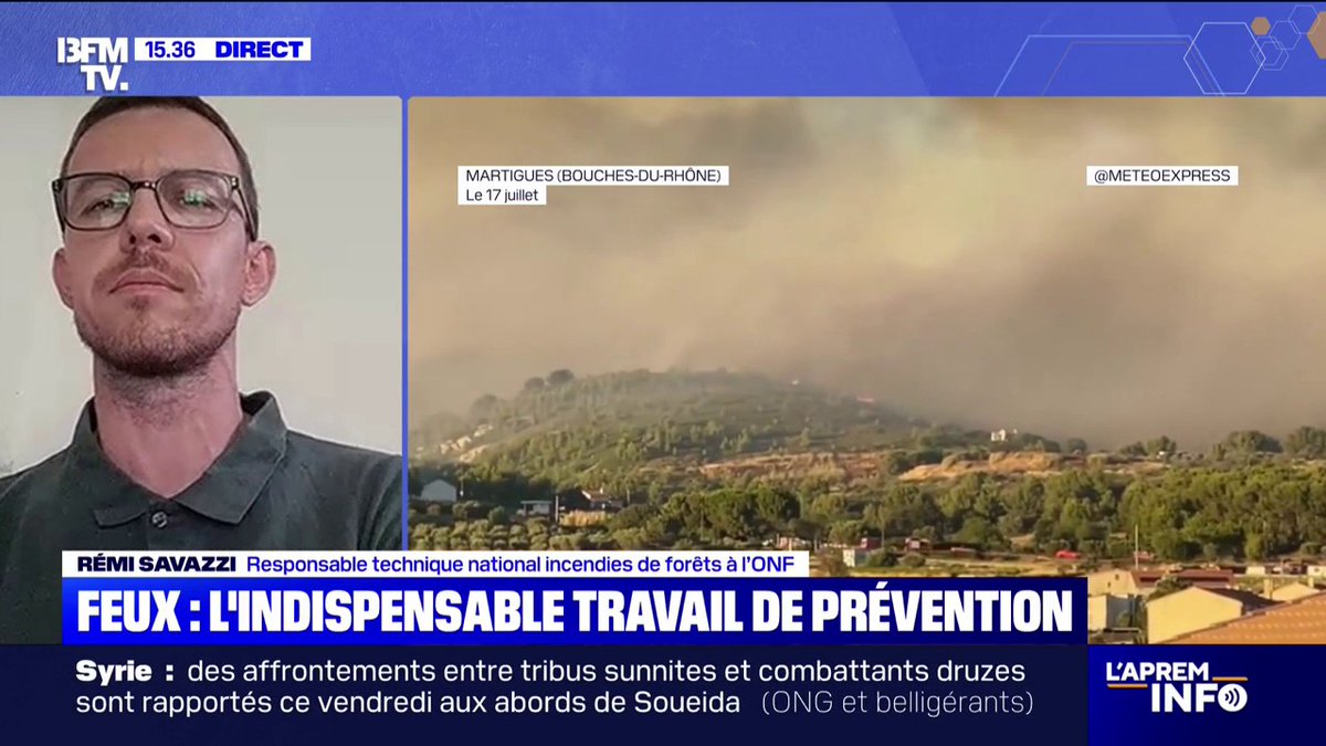 Le feu dans la forêt de Brocéliande "est un exemple concret du changement climatique", affirme ce responsable à l'Office national des forêts