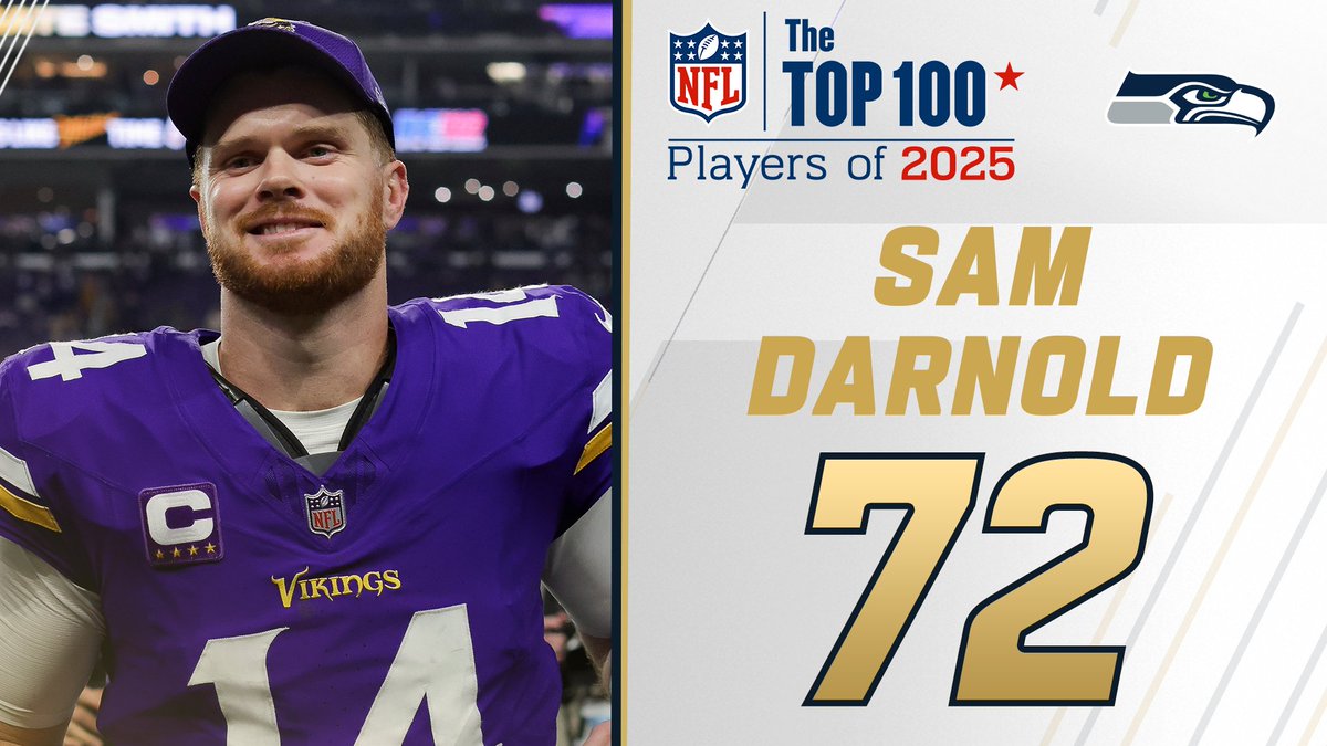 NFL Top 100 Players of 2025: Seattle Seahawks QB Sam Darnold makes the countdown at No. 72! NFL Films