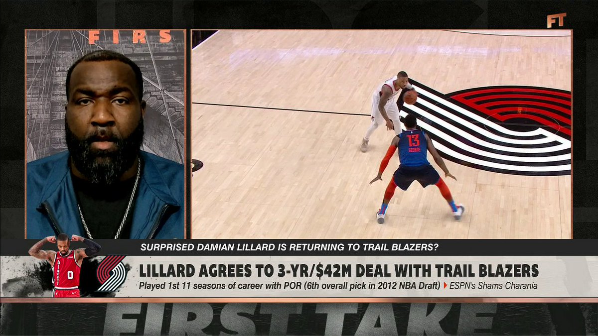 "Physically he left, but mentally he was never gone. His heart was always in Portland." Kendrick Perkins shares his thoughts on Damian Lillard going back to Portland 🔥
