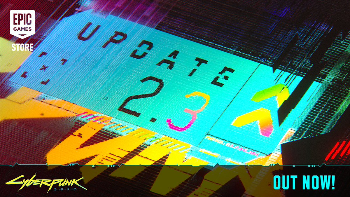 🚨 Cyberpunk 2077’s Update 2.3 is available now for free! 🚨 Cyberpunk 2077 Explore Night City in style with four new rides and quests to unlock them, additional color customization options, a brand new AutoDrive feature to feel like an Afterlife legend, and expanded Photo Mode options to look like one too.