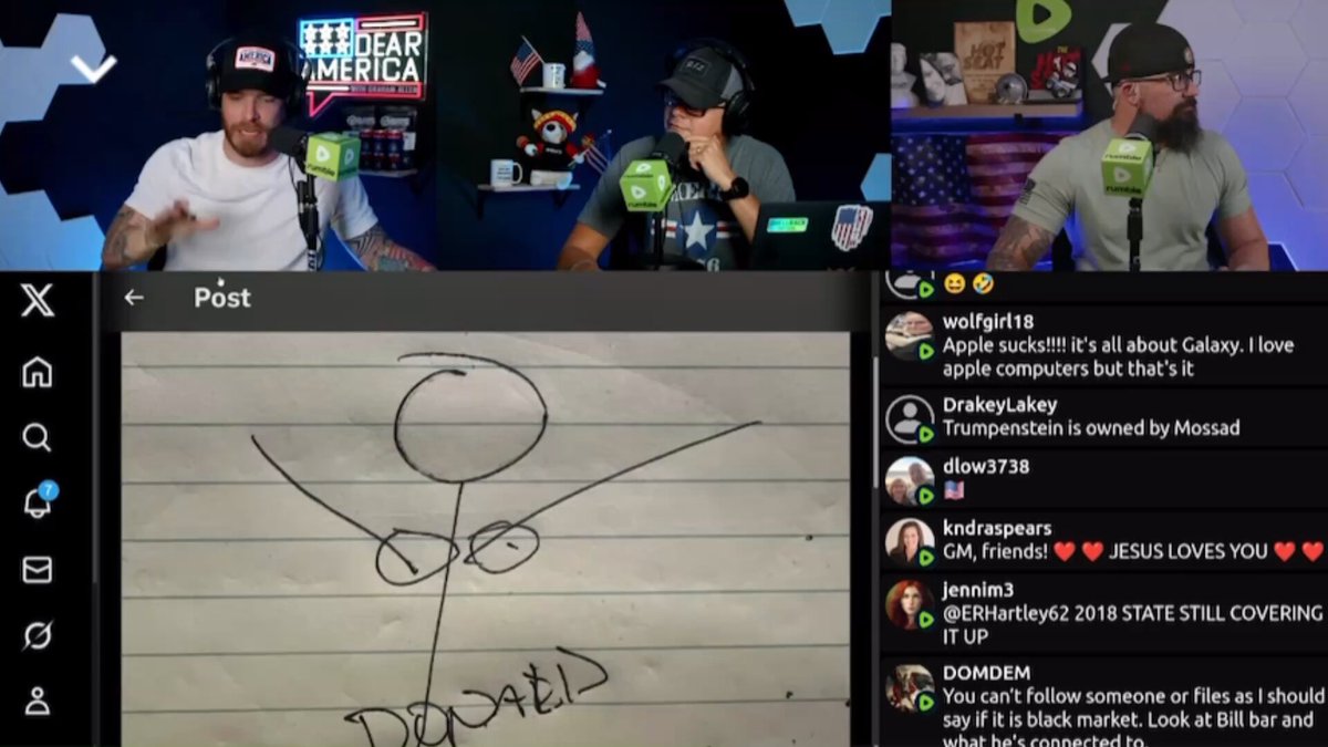We have obtained the picture the Wall Street Journal claims President Donald J. Trump drew for Epstein!!!! Trump should sue them into oblivion, and it should be renamed the Donald Trump Journal!!!
