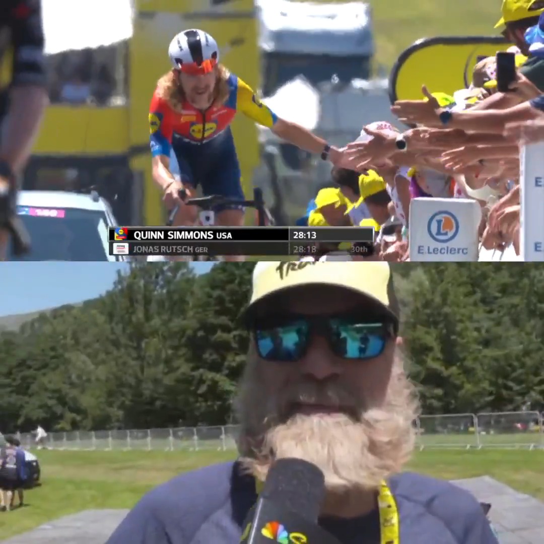 "I think Quinn's already burned a few books of matches" 😅 Quinn Simmons' dad talks about his Tour de France so far and how he got started in cycling as a kid. #TDF2025 Quinn Simmons