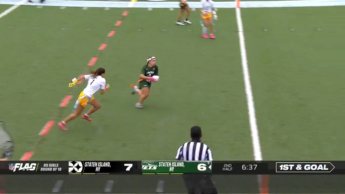 They carried out this play to perfection! Staten Island Jets take a 12-7 lead 😤 2025 NFL FLAG Championships on ESPN2/NFLN to find a league near you