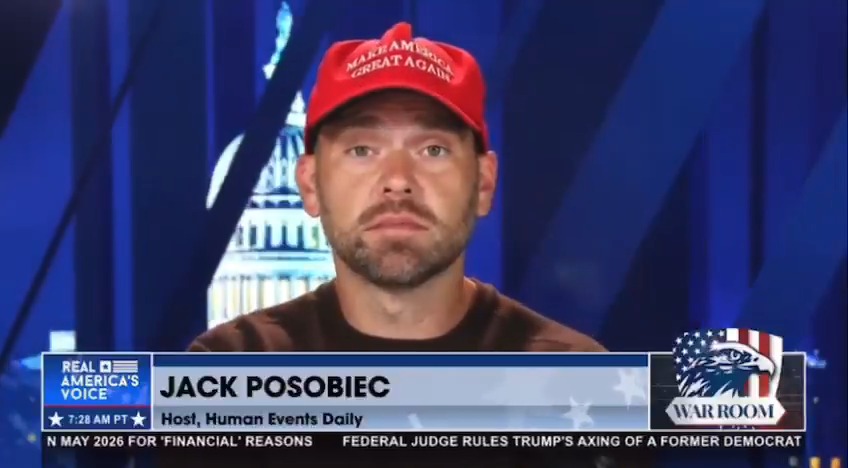 .Jack Poso 🇺🇸: "The MAGA hat stays ... Give us your best shot because we ain't going anywhere."