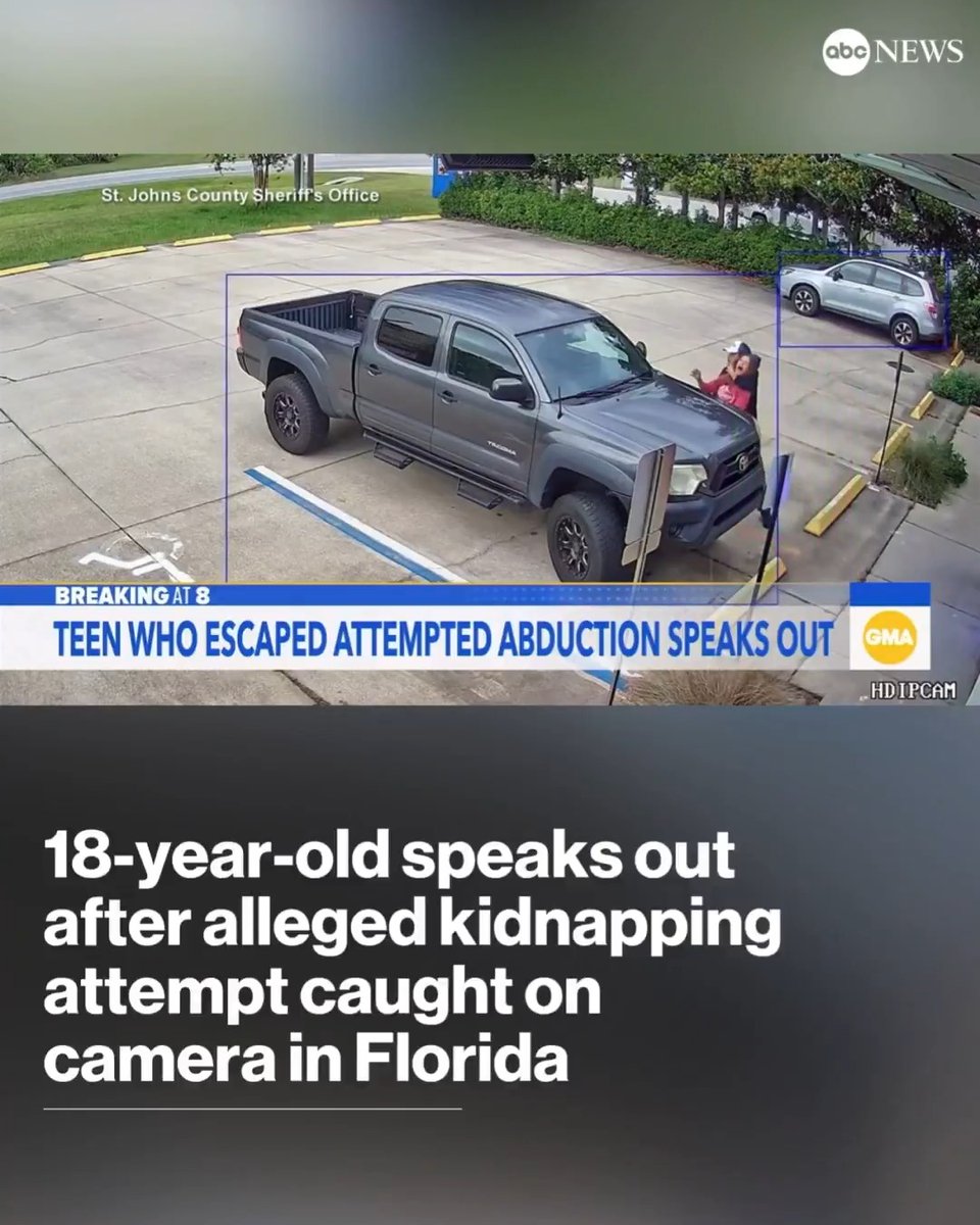 An 18-year-old girl is speaking out following an alleged kidnapping attempt that was caught on camera in St. Augustine, Florida.