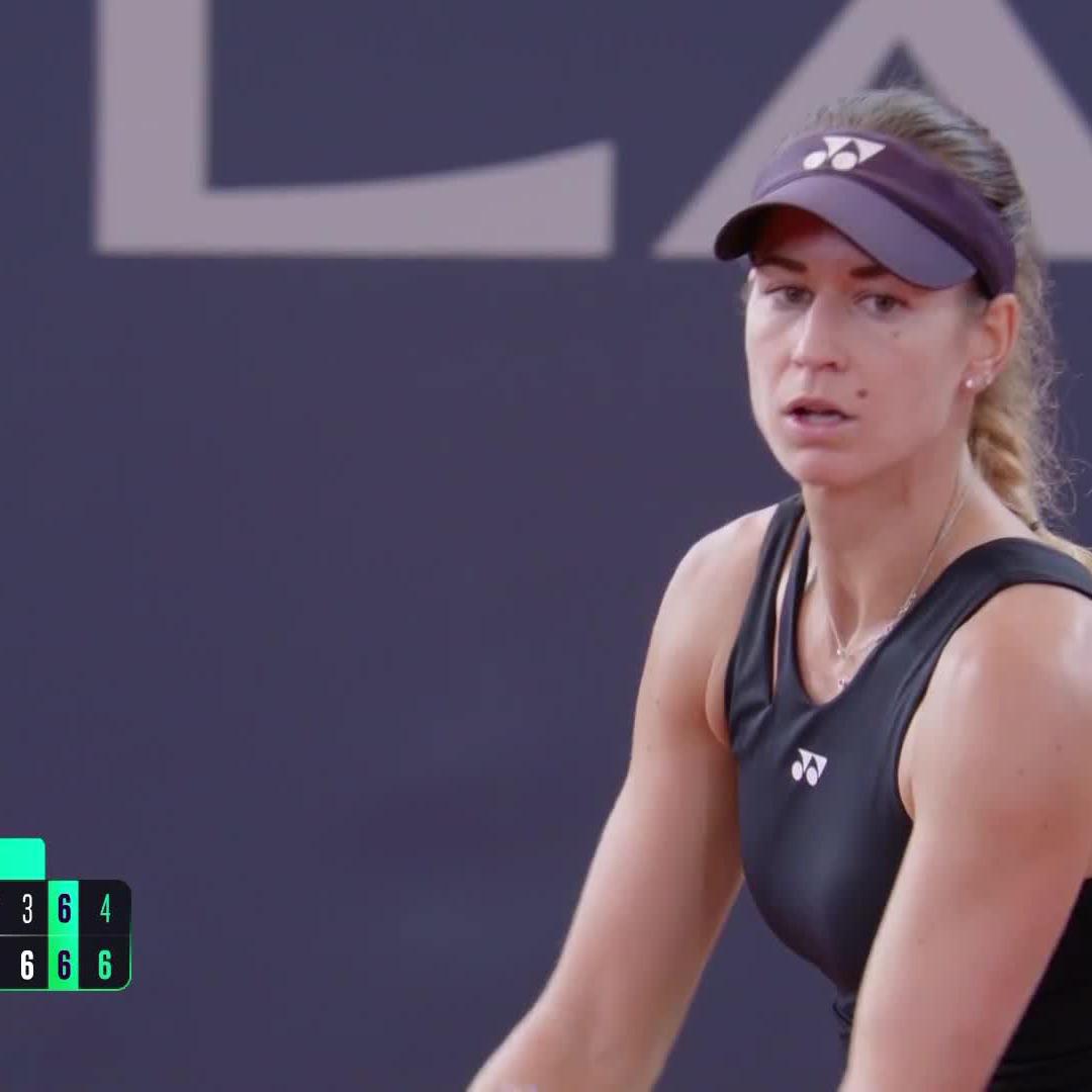 Bondar Battles On ⚔️ Anna Bondar takes out the top seed Alexandrova after an almost three hour battle, 6-7(7), 6-3, 7-6(4). #HamburgLadiesOpen