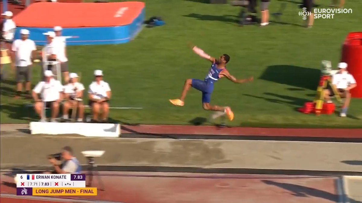 🤯 LE TITRE ET LE RECORD ! 🇫🇷 Erwan Konaté est sacré champion d'Europe U23 de la longueur, après s'être envolé à 8,25 m (+1.7) au 5e essai ! 🤩 Nouveau record de France espoirs et minima FFA pour les Mondiaux de Tokyo ! 💻 Suivez #Bergen2025 en DIRECT sur