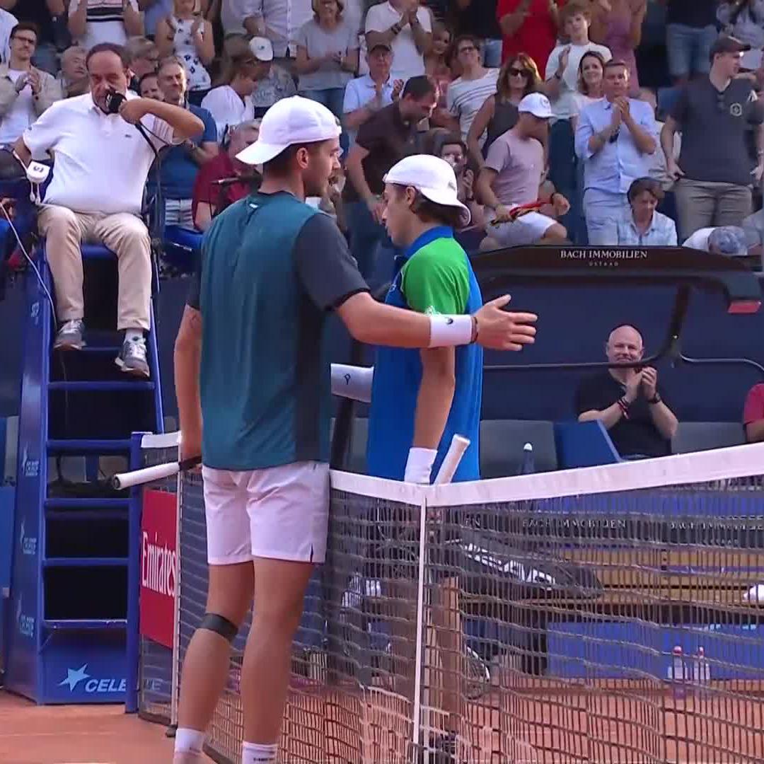 Arthur Cazaux 🇫🇷 AU COMBAT ! Qualif en 1/2, à la bagarre contre Kym 🇨🇭. Tout n'est pas parfait, mais ça se prend ! Next ? Bublik 🇰🇿 nouveau grand terrien, et si ????
