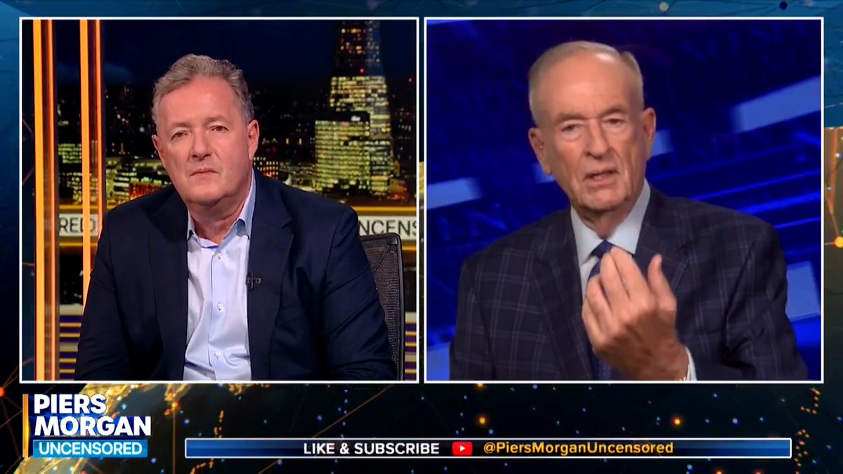 "He's now almost a lunatic. That's what you're dealing with here." Bill O'Reilly says he warned President Trump about "psychopath" Putin -and tells Piers Morgan what he thinks should happen next with the Russian leader. 📺 Piers Morgan | Bill O'Reilly