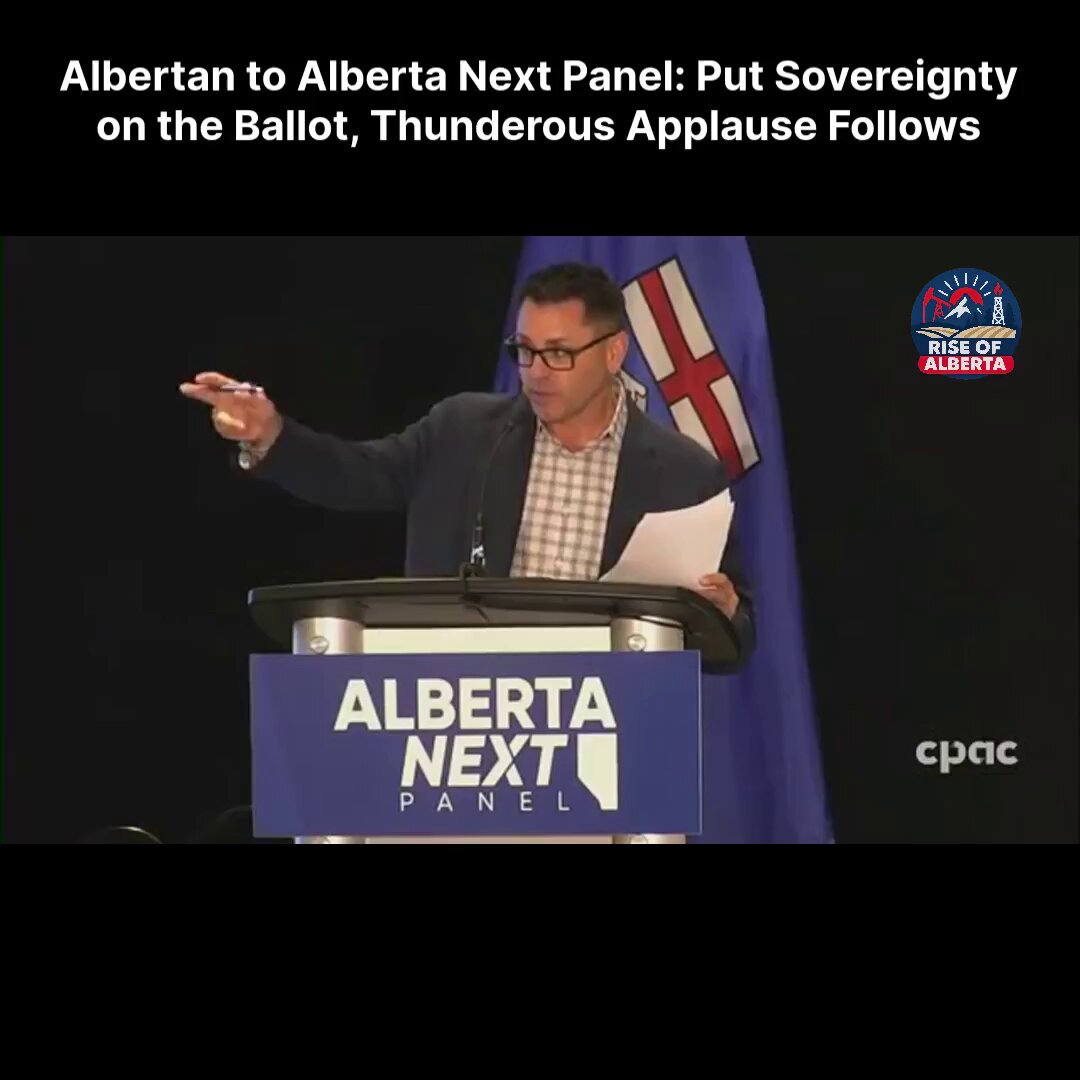 The Alberta Next panel heard it loud and clear. One question matters: “Should Alberta become a sovereign nation?” One Albertan asked the only question that matters, and the crowd erupted in thunderous applause. #AlbertaIndependence