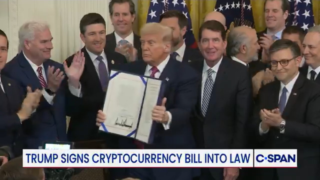 President Trump signs GENIUS Act