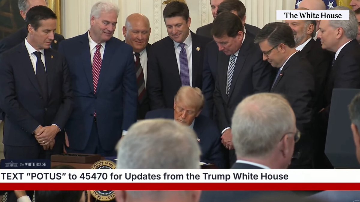 TRUMP: 🇺🇸 "The Golden Age of America is upon us, with today's signing." President Trumps signs the Genius Act signaling the first of Stablecoin legislation.