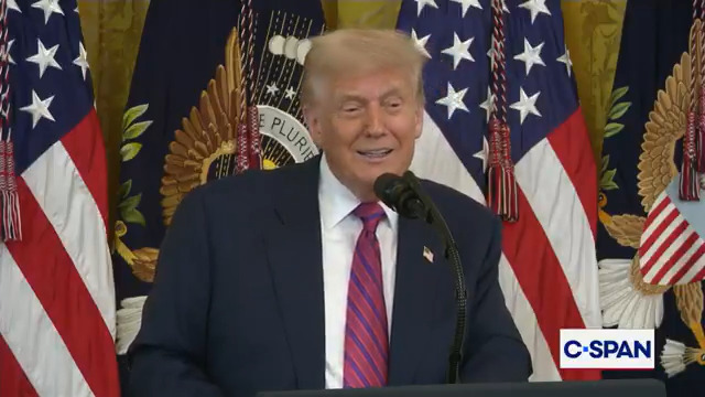 President Trump mentions watching C-SPAN.