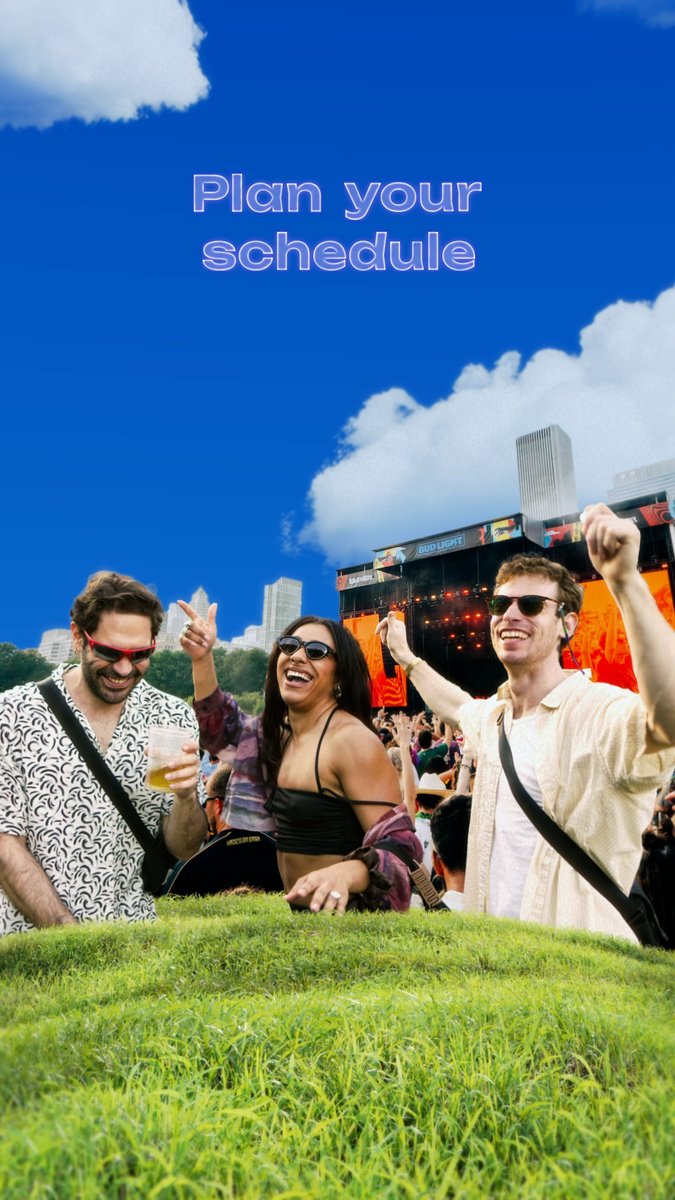 Your Lollapalooza Mobile App presented by Bud Light is here 🤘 Download the Festiverse App + select Lolla to create your custom schedule, view the map and more!