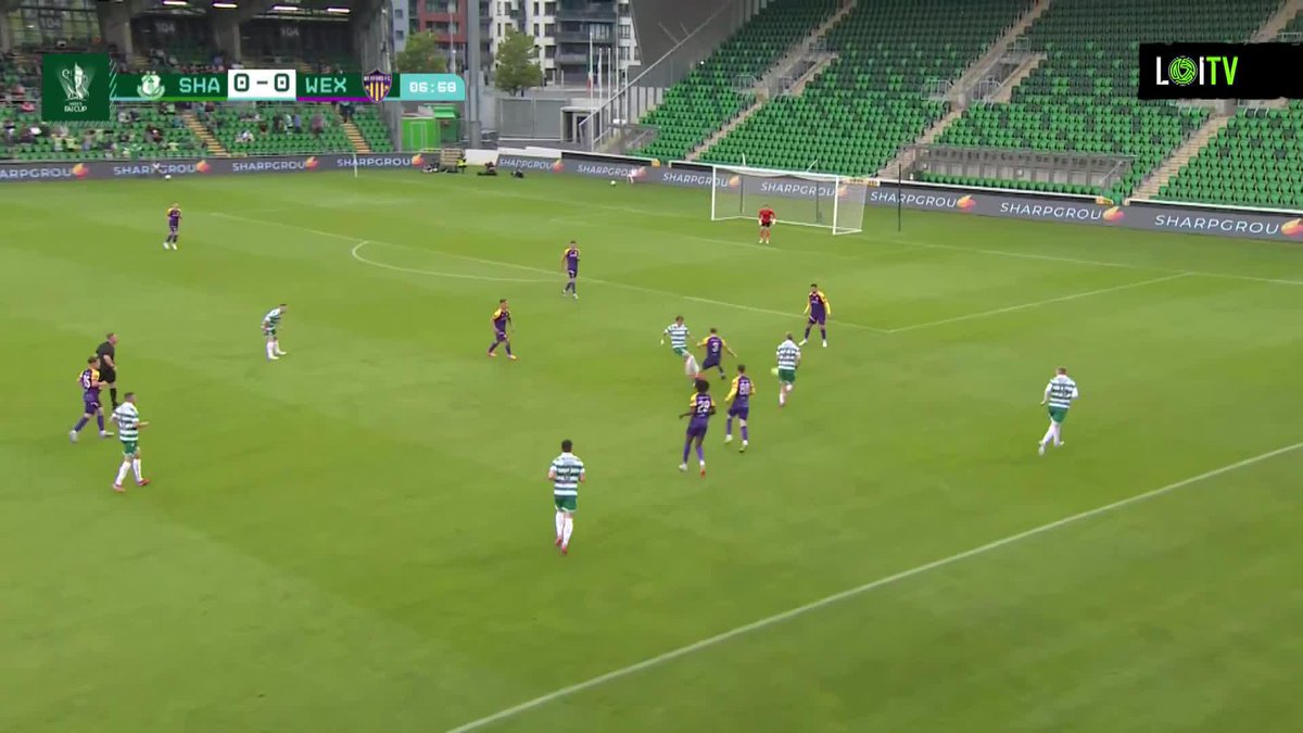 Victor Ozhianvuna scores his first goal for Shamrock Rovers senior team with a great finish to become their youngest ever goalscorer in the FAI Cup 🎥: FAIreland