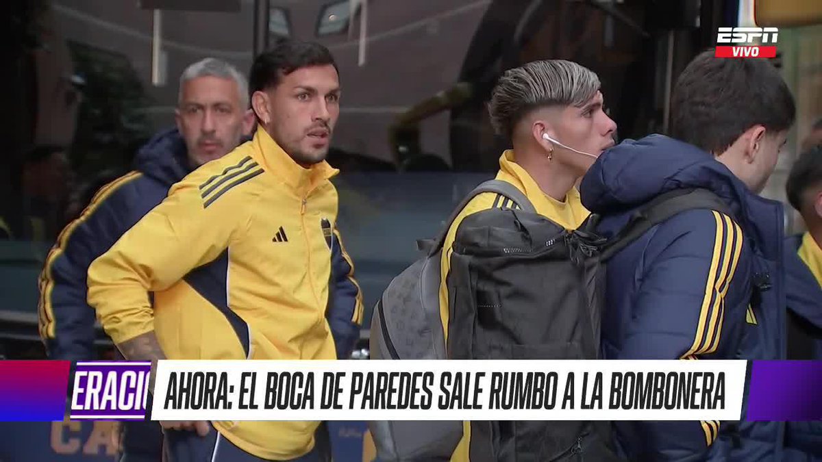 ▶️Sale #Boca de la concentración rumbo a #LaBombonera, con Leandro #Paredes que hoy haría su re-debut con la camiseta xeneize.